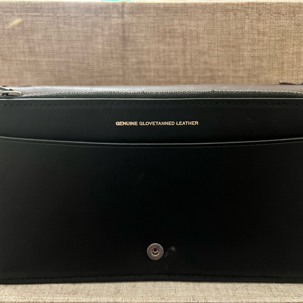 Coach Black, Gray, and Cream Clutch - Picture 3 of 5